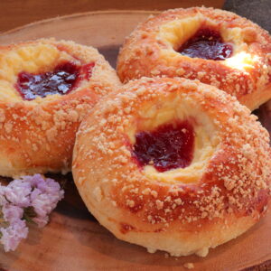 danish custard bun (per stuk)